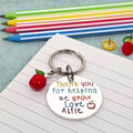 'Thank You For Helping Me Grow' Teacher Keyring