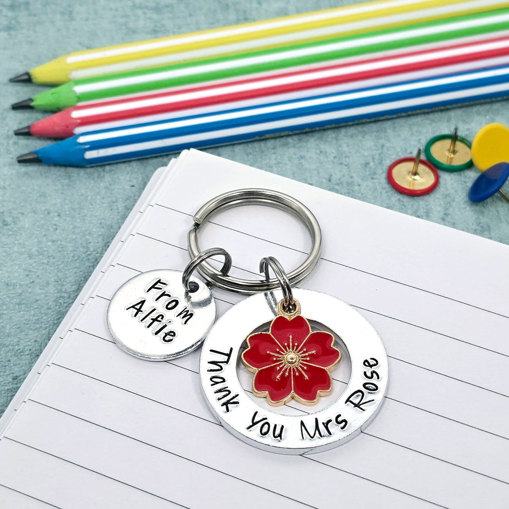'Thank You Teacher' Keyring