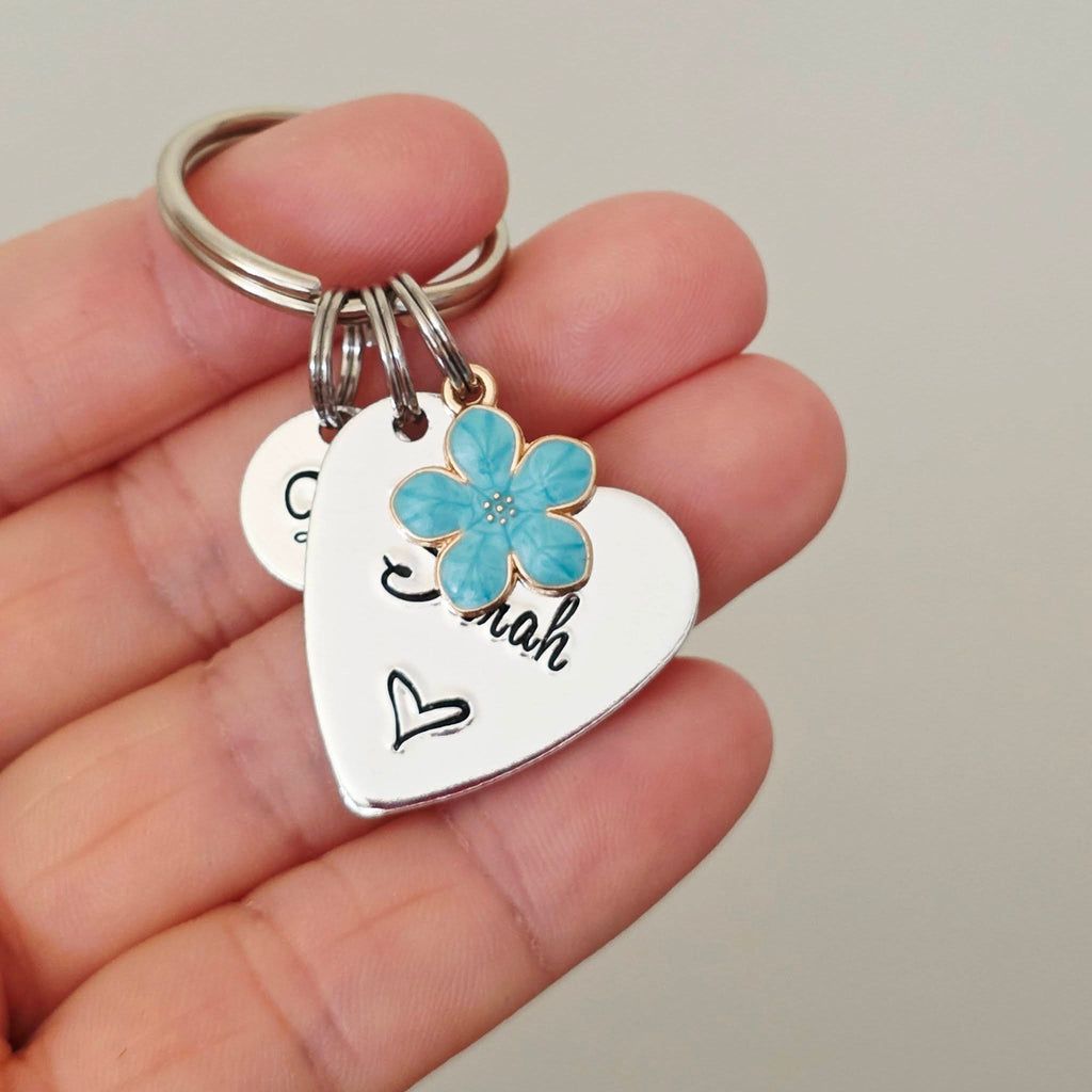 Personalised Birthday Keyring, 21st Birthday Gift for Her, Custom Name Keychain