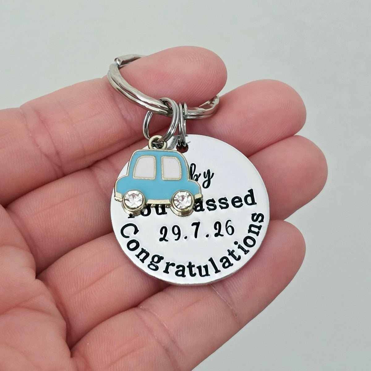 Personalised You Passed Keyring – Driving Test Gift