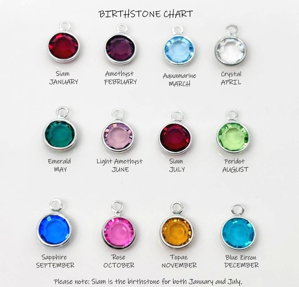 Girls 21st Birthday Gift, Twenty First Birthday Gift, Personalised Keyring with Birthstone