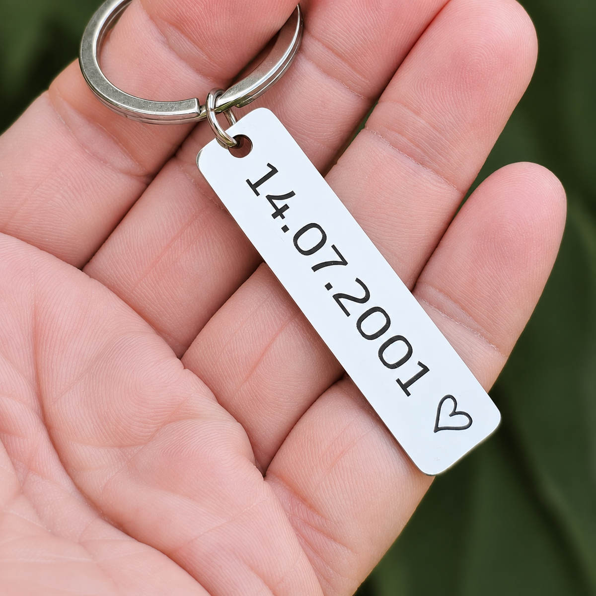 Special Date Couple's Keyring