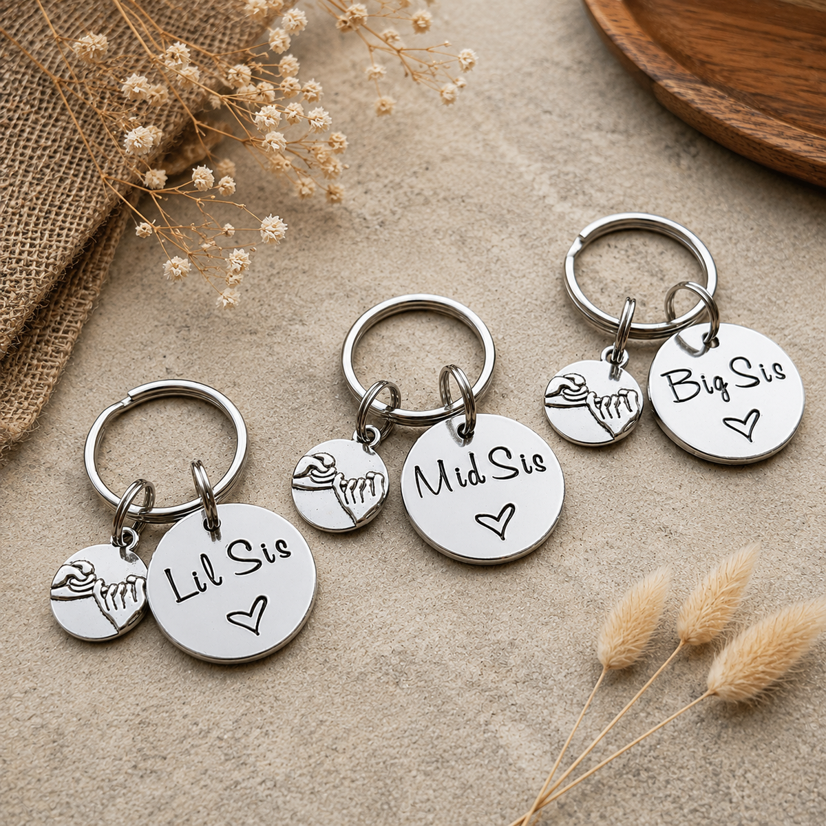 Pinky Promise Sister's Keyring