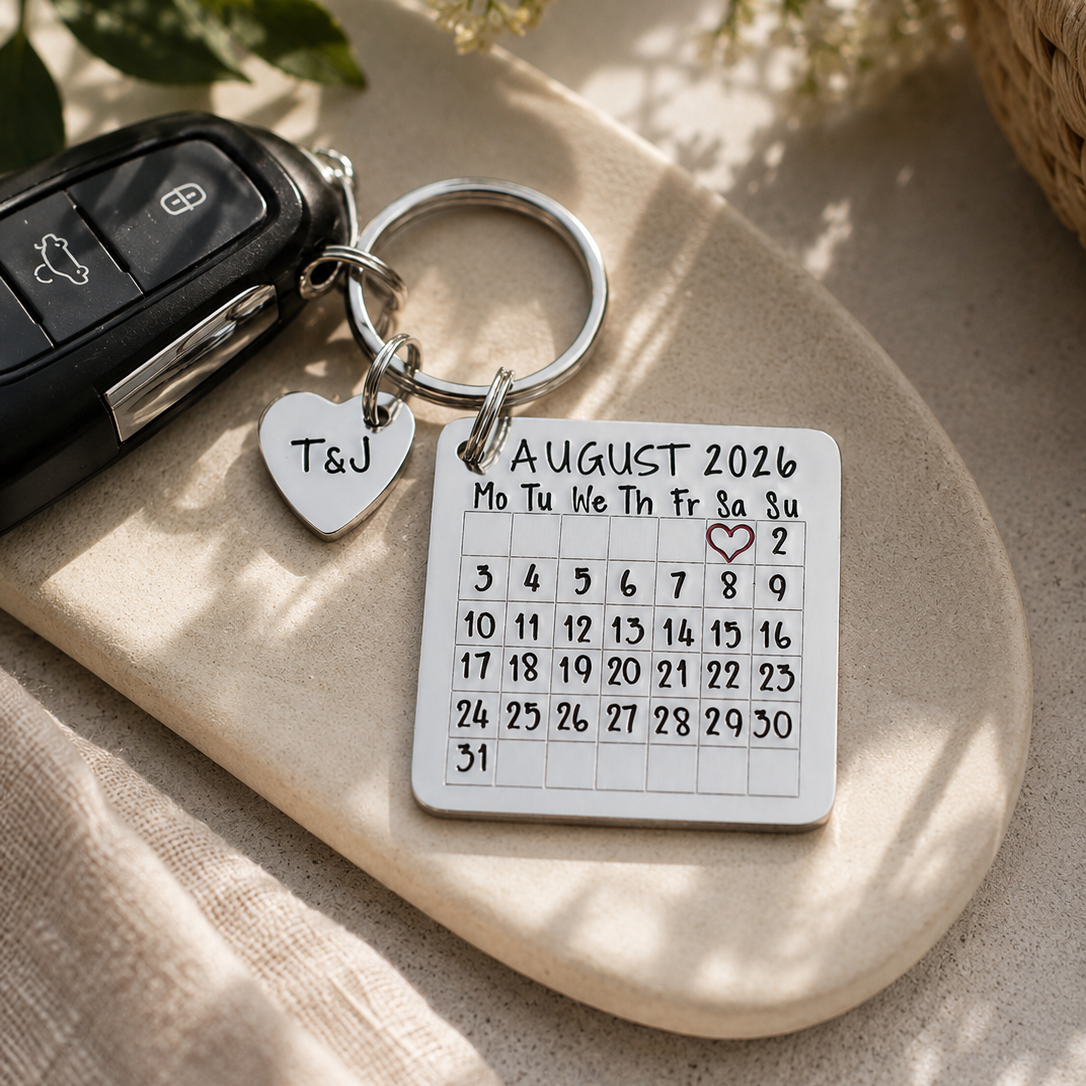 Special Date Calendar Keyring