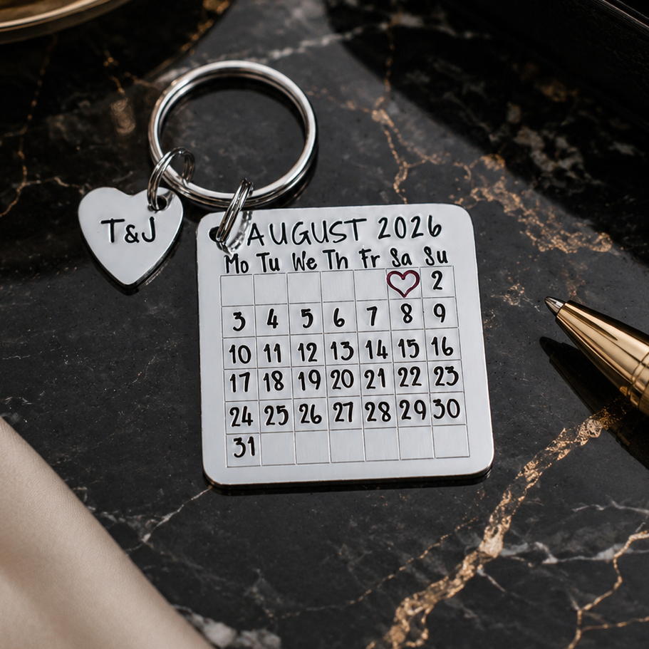 Special Date Calendar Keyring