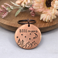 2555 Moons 7th Anniversary Copper Keyring