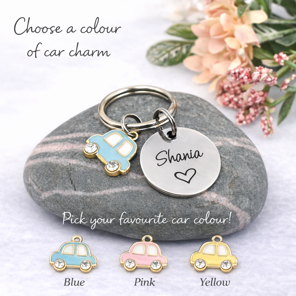 New Driver Keyring, First Car Gift, Just Passed Personalised Keyring