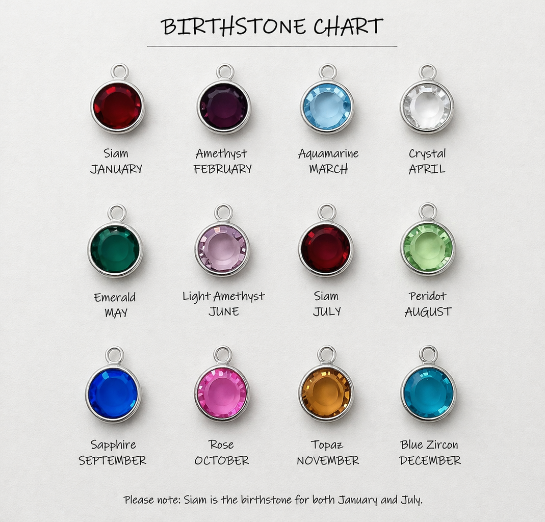 'This Mummy Belongs To' Keyring with Birthstones