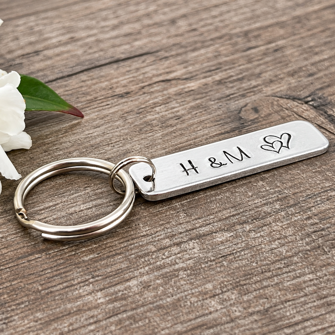 Initial Couple's Keyring