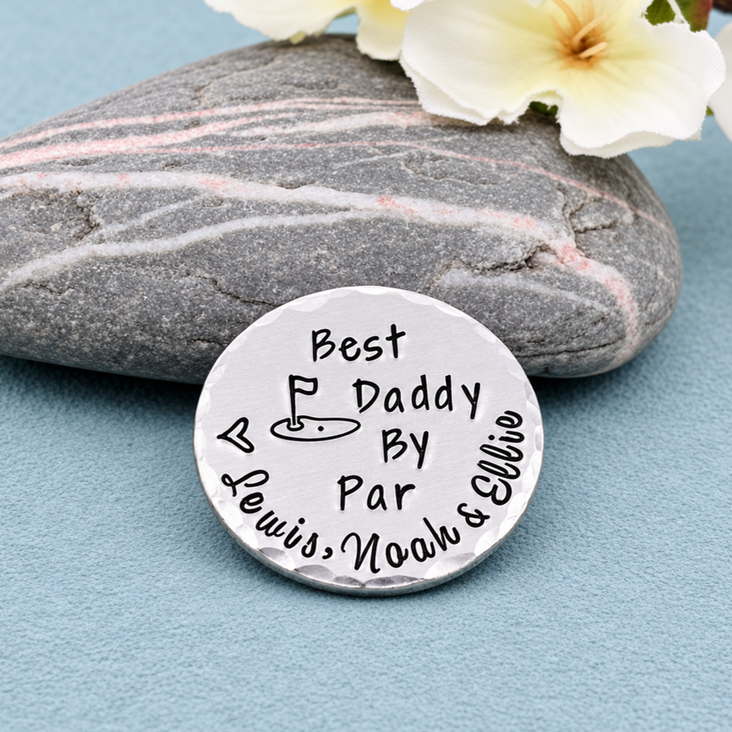 Best Daddy By Par Aluminium Golf Ball Marker, Father's Day Gift
