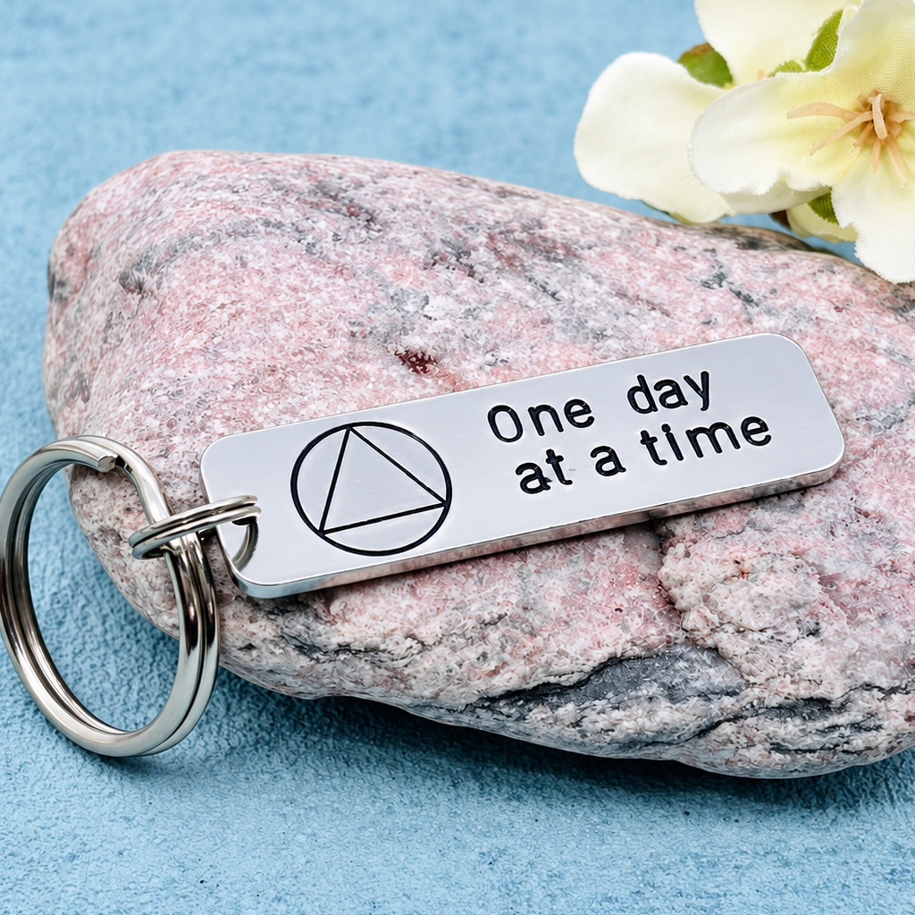 Personalised Sobriety Keyring