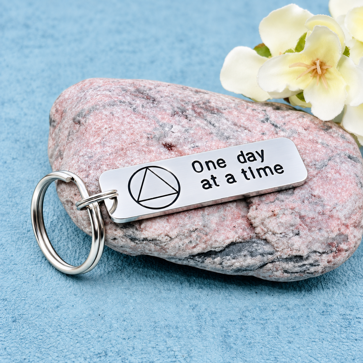Personalised Sobriety Keyring