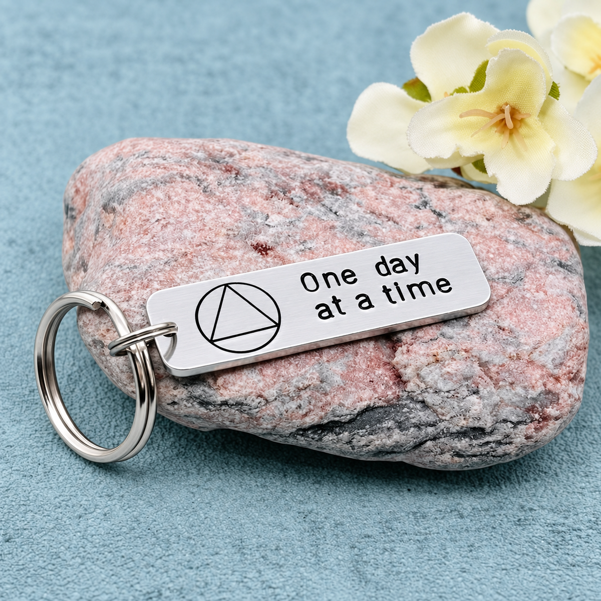 Personalised Sobriety Keyring