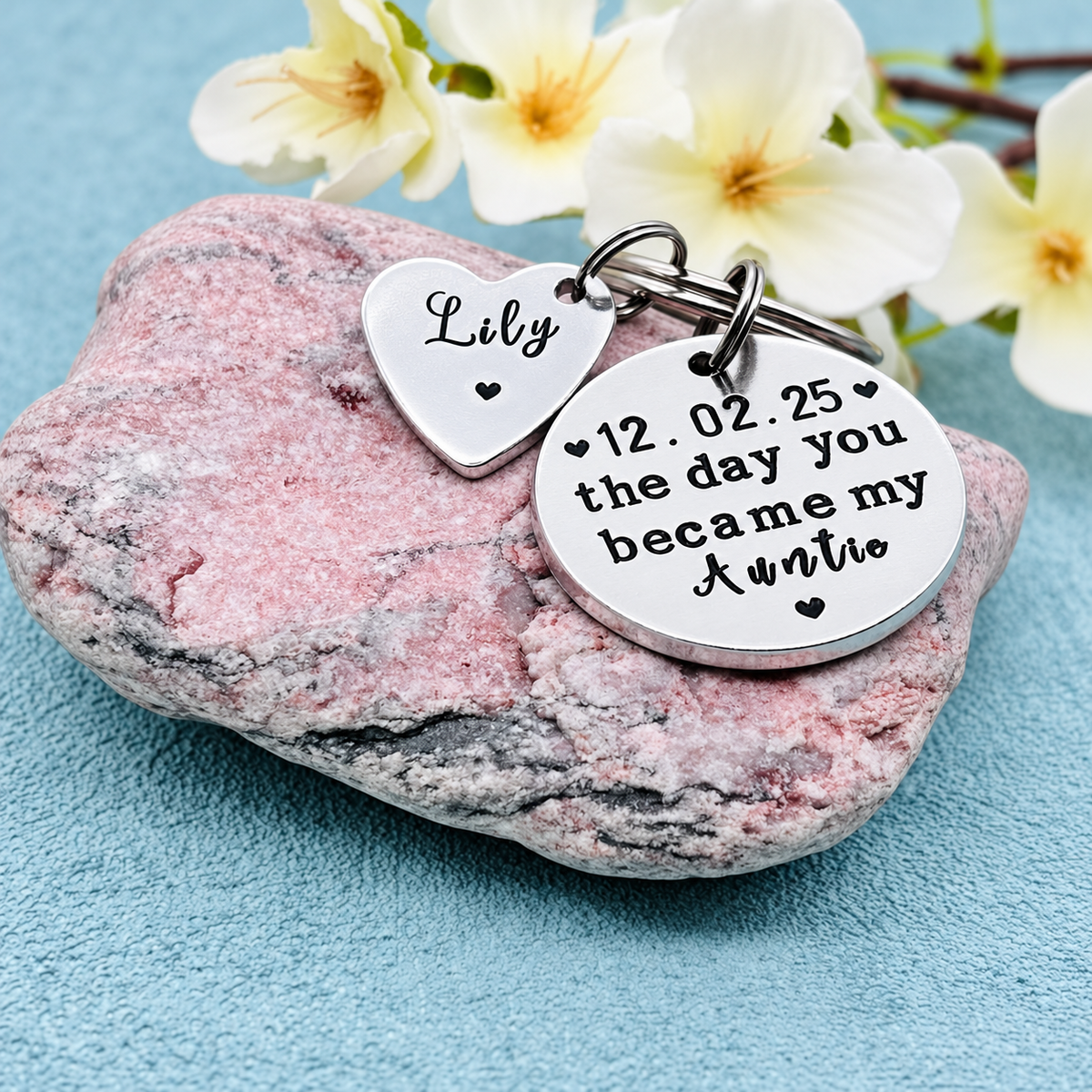 'The Day You Became My Auntie' Keyring