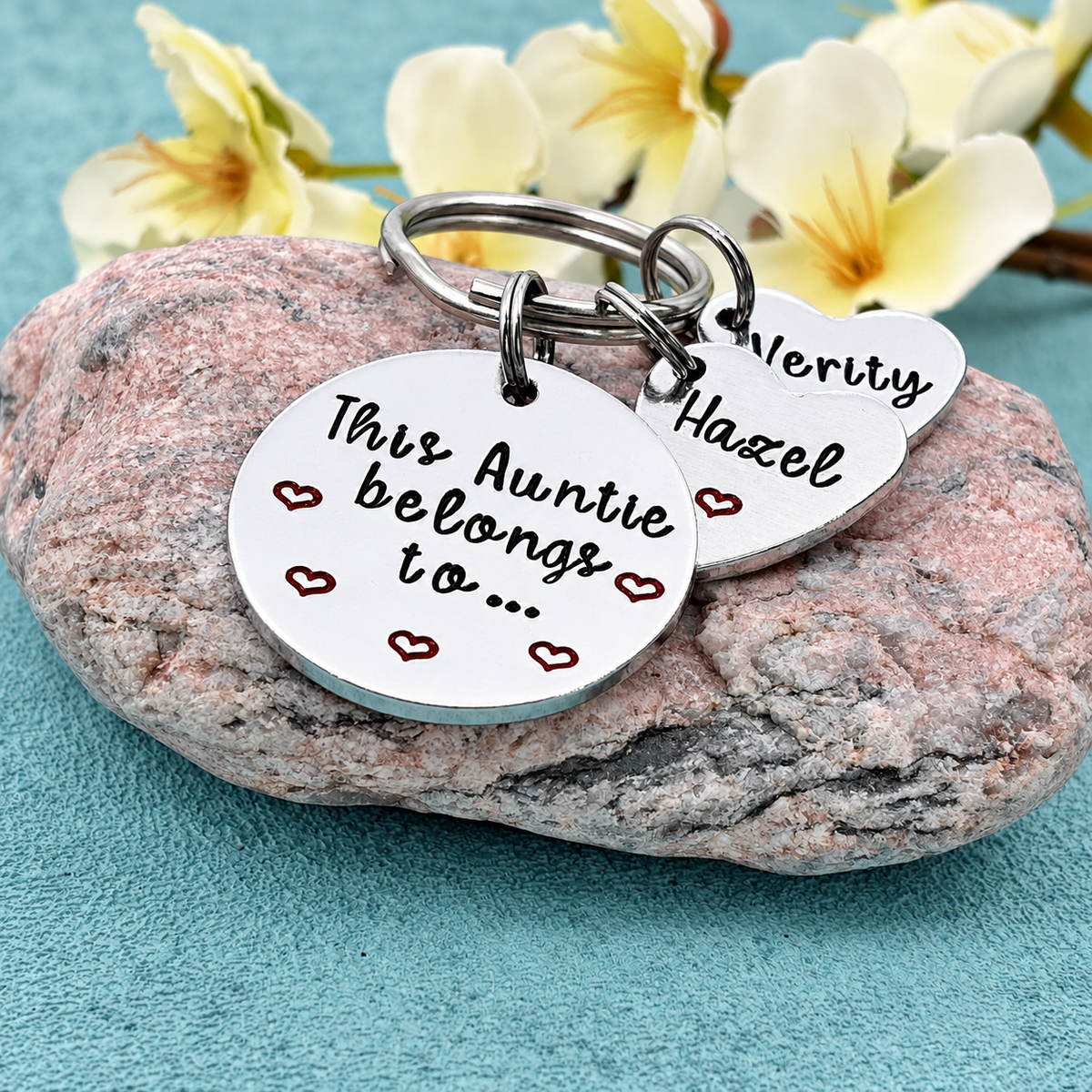 'This Auntie Belongs To' Keyring