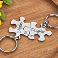 Mother Daughter Puzzle Keyring Set