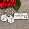 Personalised These Grandparents Belong To Keyring