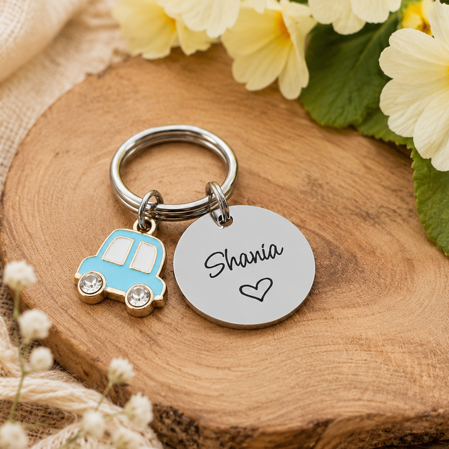 New Driver Keyring, First Car Gift, Just Passed Personalised Keyring