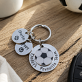 Daddys Favourite Team Football Keyring