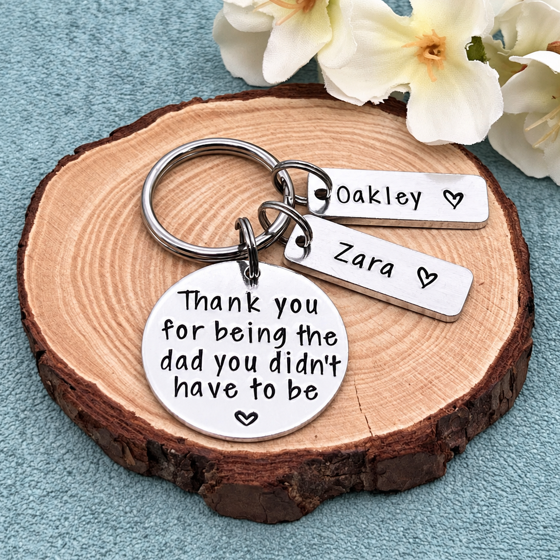 Personalised Stepdad Keyring