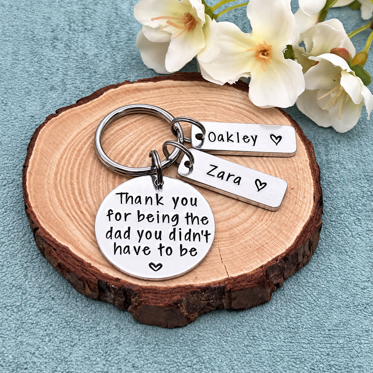 Personalised Stepdad Keyring