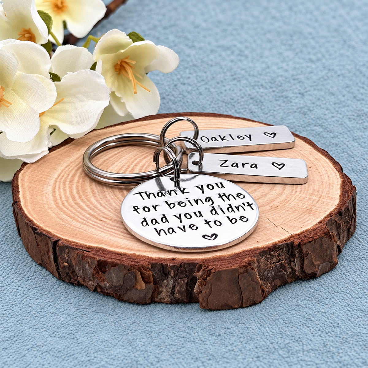 Personalised Stepdad Keyring