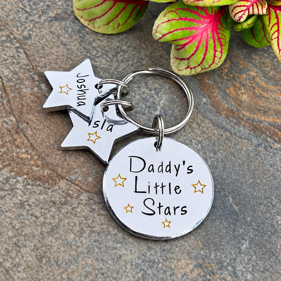 'Daddy's little stars' Keyring