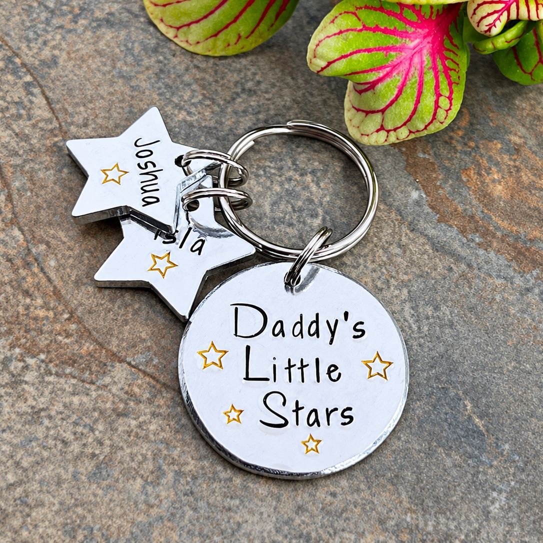 'Daddy's little stars' Keyring