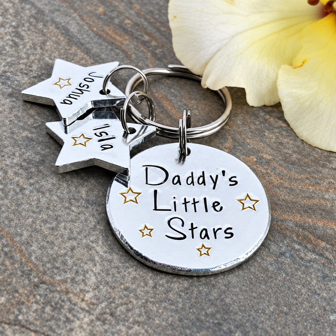 'Daddy's little stars' Keyring