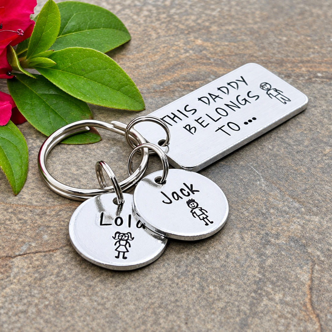 'This Daddy Belongs To' Keyring