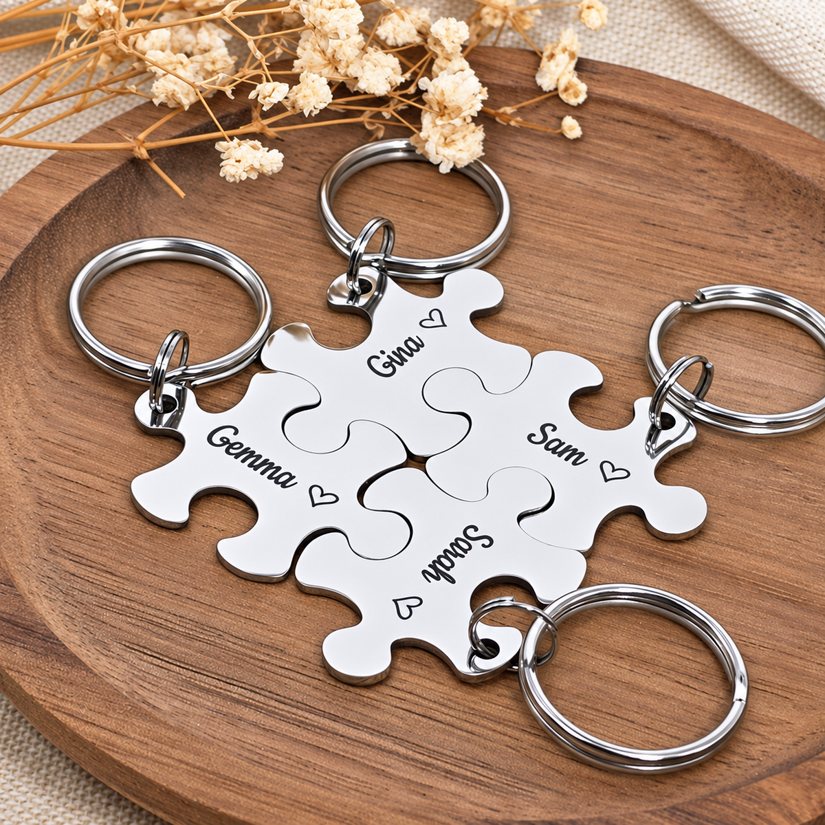 Best Friends Puzzle Keyring