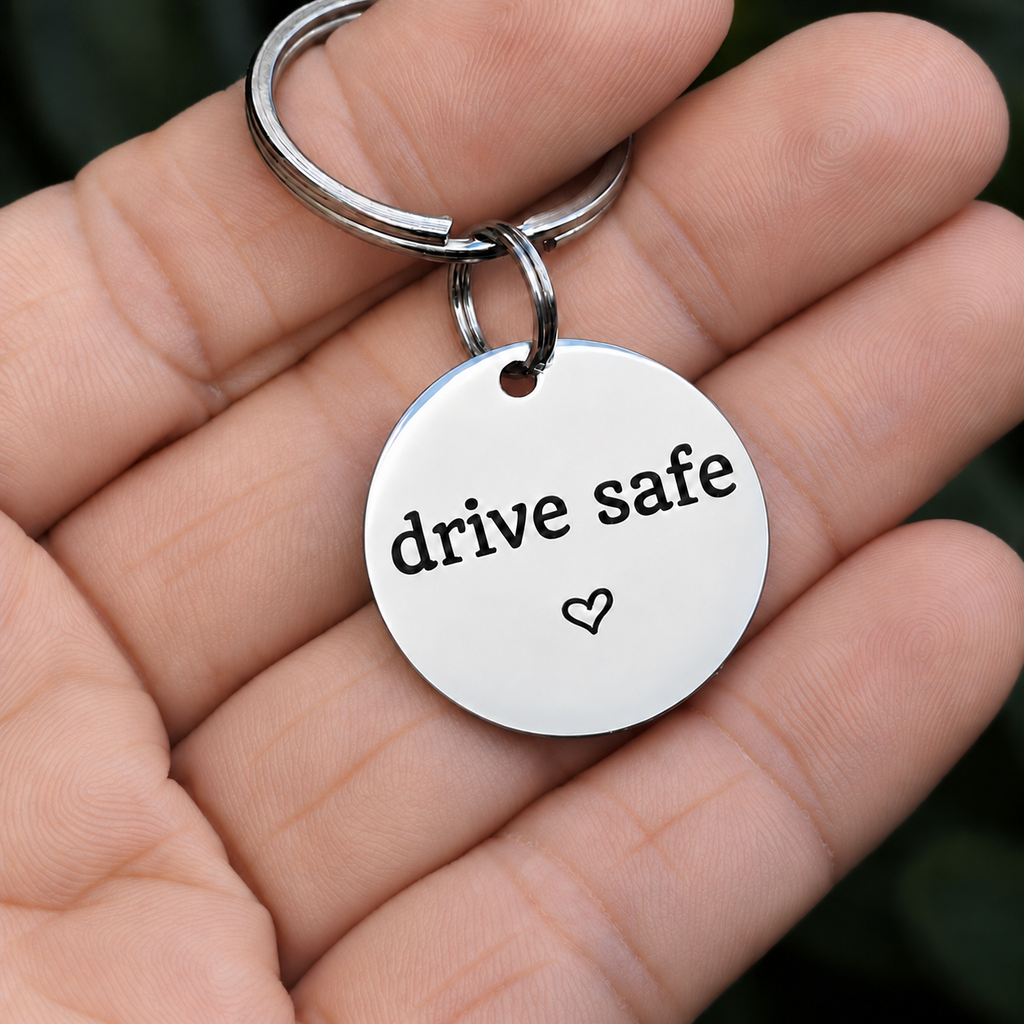 Personalised Drive Safe Keyring – New Driver Gift