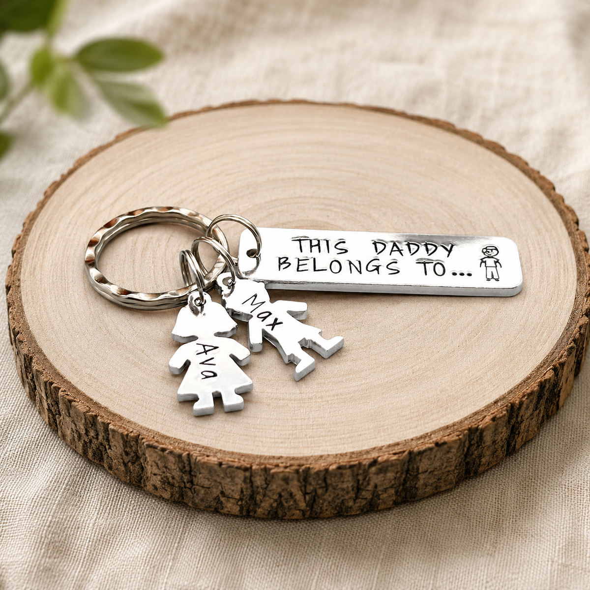 'This Daddy Belongs To' Keyring