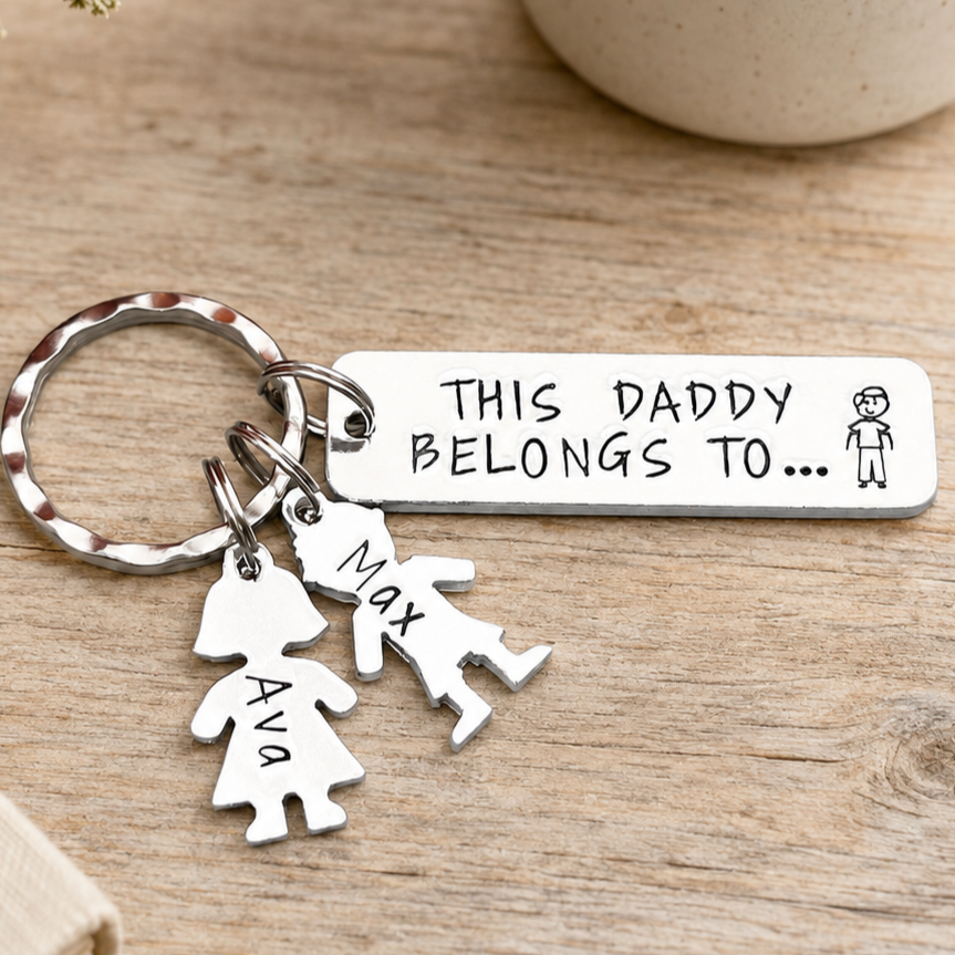 'This Daddy Belongs To' Keyring