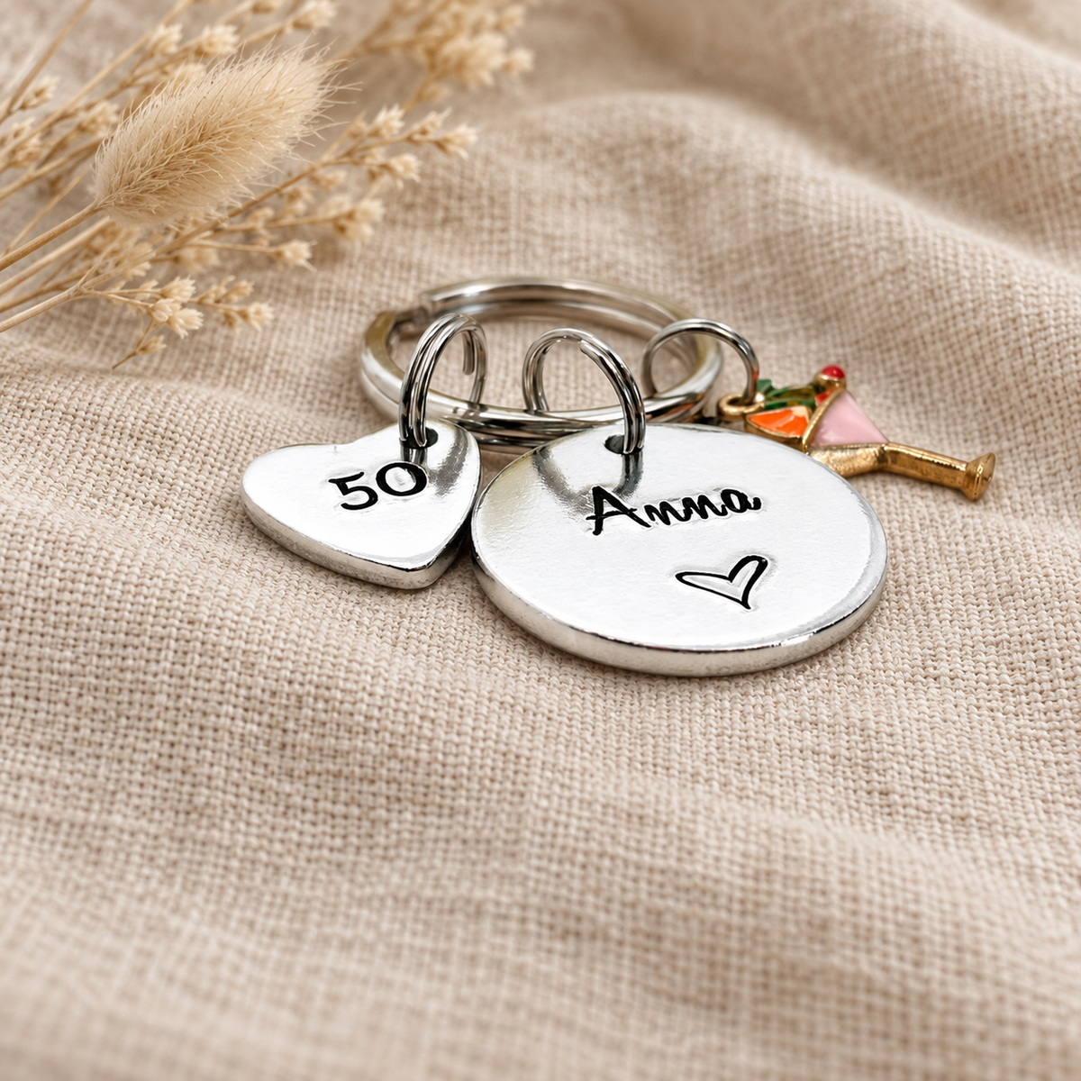 Personalised 21st Birthday Keyring for Her, 21st Birthday Gift