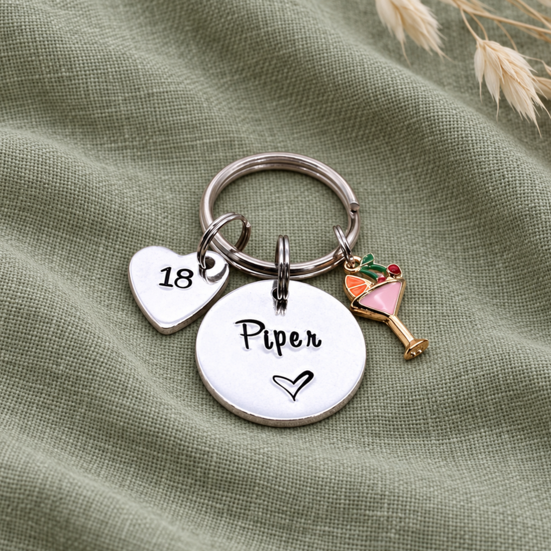 Personalised Girls 18th Birthday Gift, 18th Birthday Keyring