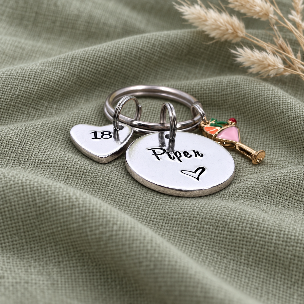 Personalised Girls 18th Birthday Gift, 18th Birthday Keyring