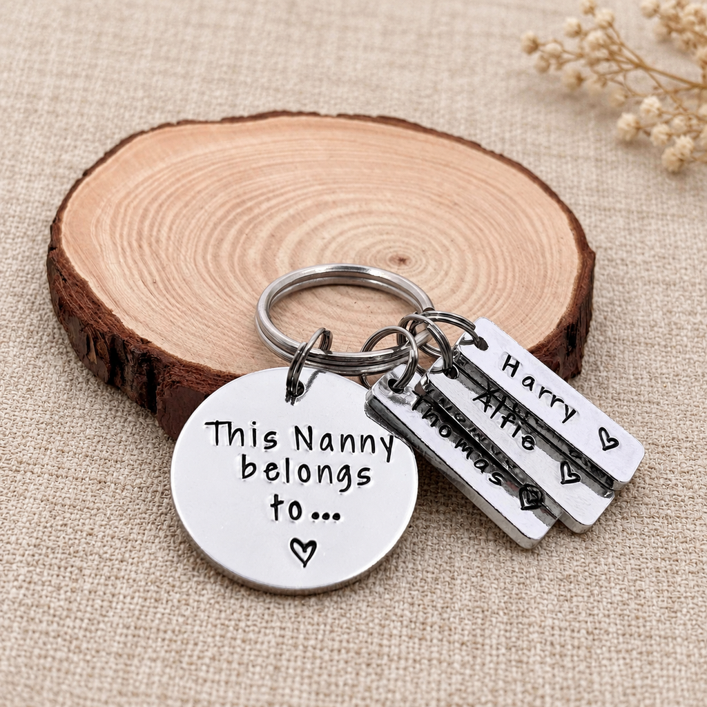 Personalised This Nanny Belongs To Keyring