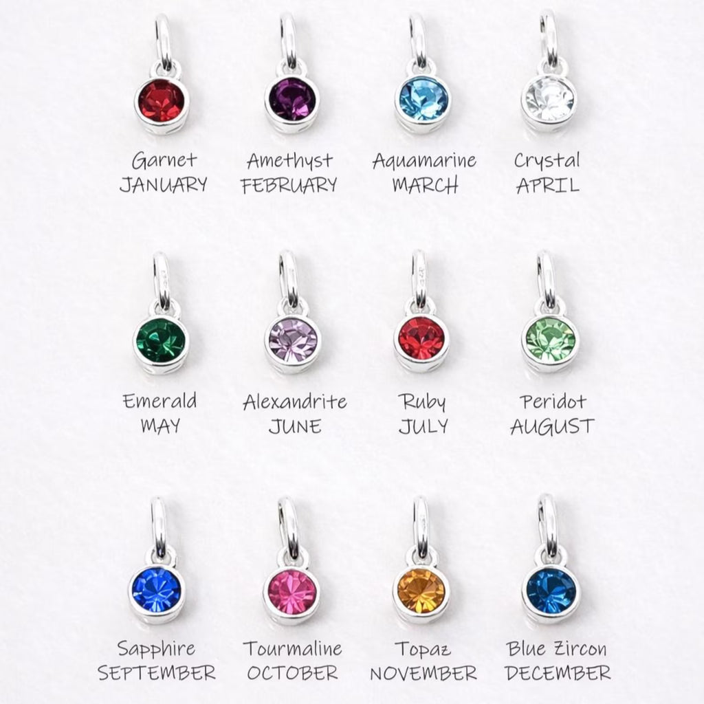 Sterling Silver 16th Birthday Necklace with Birthstone