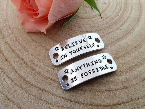'Believe in Yourself Anything is Possible' Trainer Tags