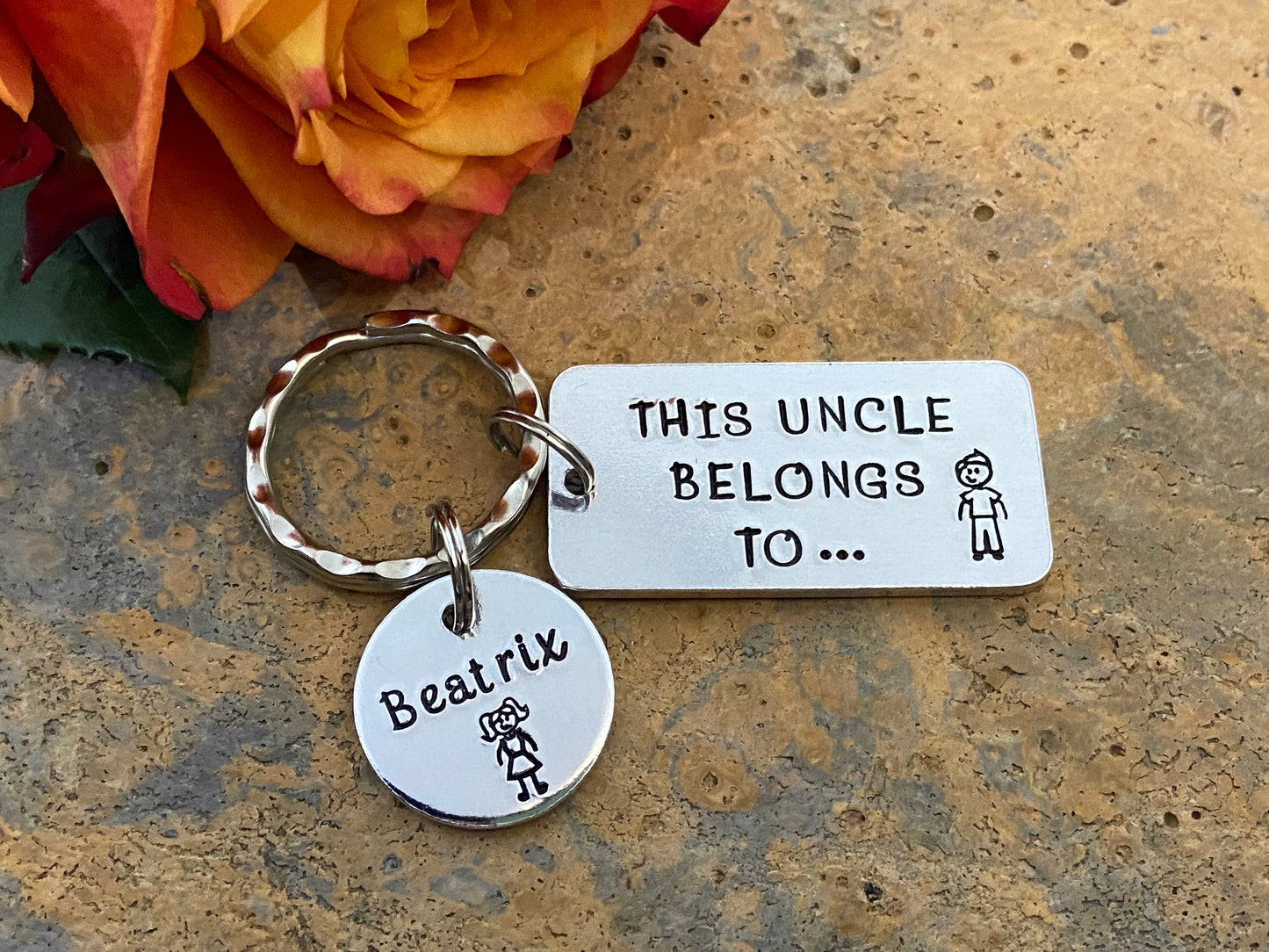 'This Uncle Belongs To' Keyring