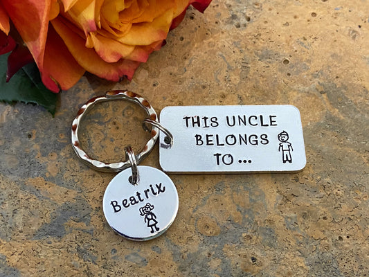 'This Uncle Belongs To' Keyring
