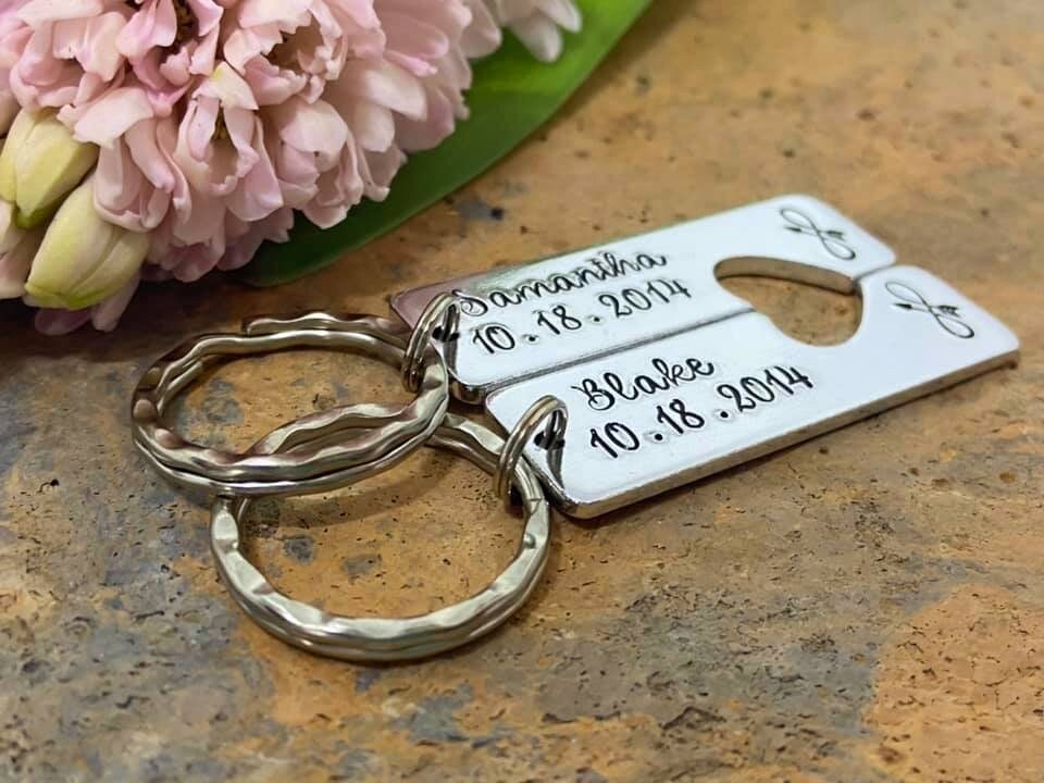 Special Date Couple's Keyring Set