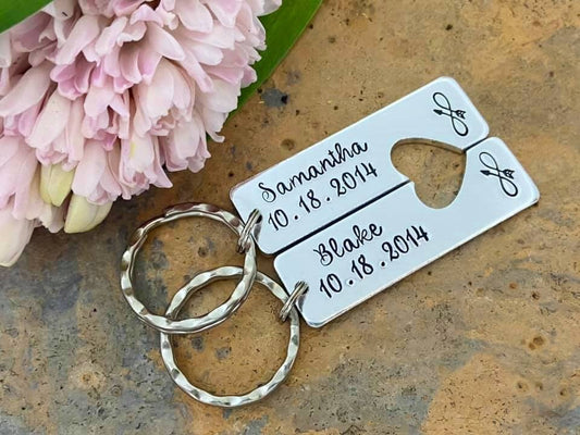Special Date Couple's Keyring Set