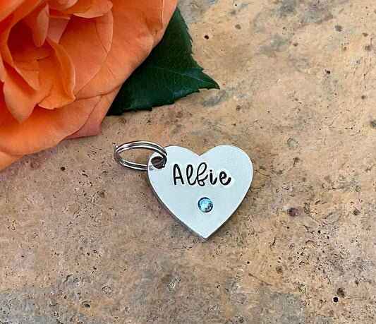 Additional heart tag for nanny grandma keyring with birthstone for previous customers only