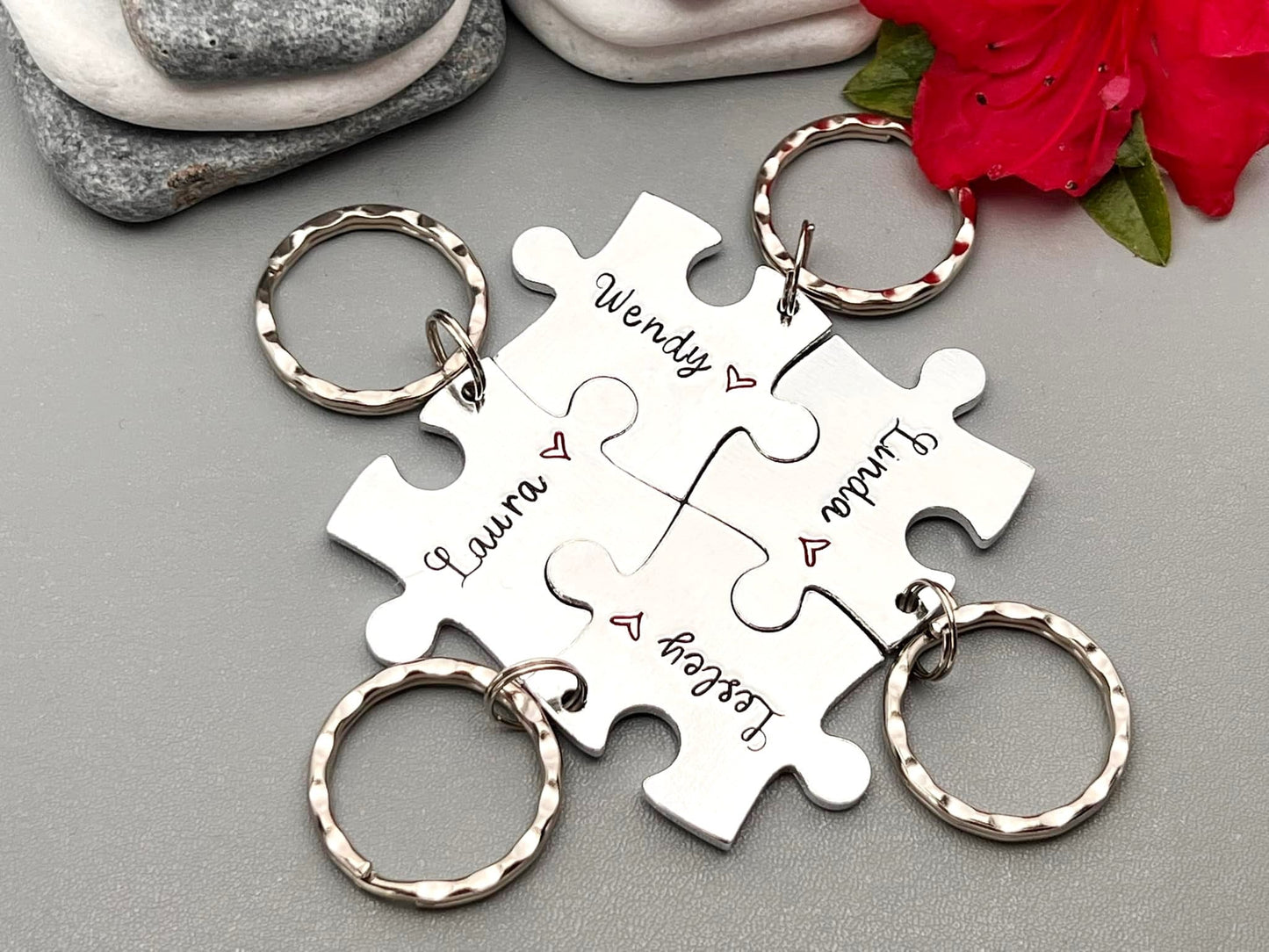 Best Friends Puzzle Keyring