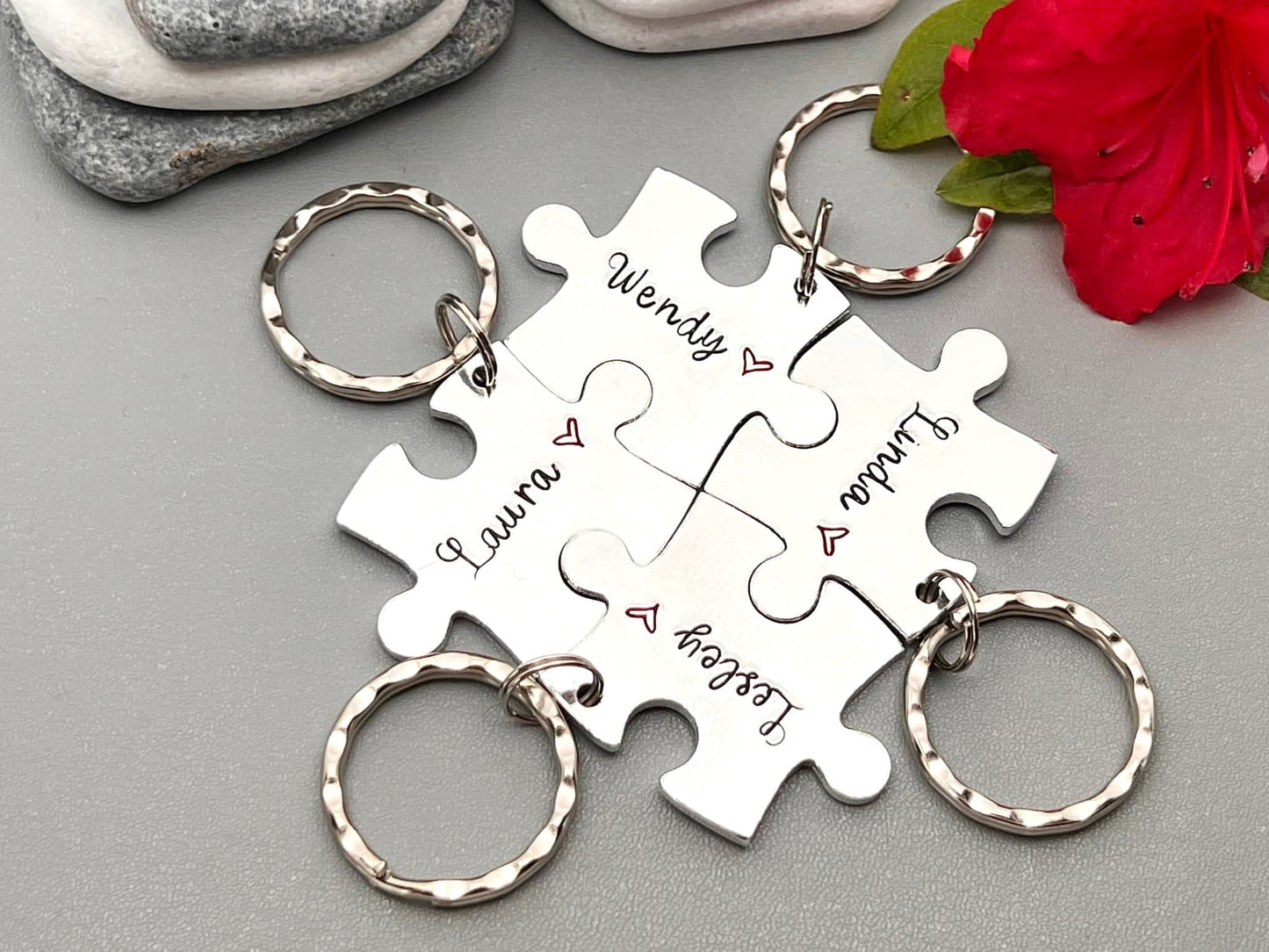 Best Friends Puzzle Keyring