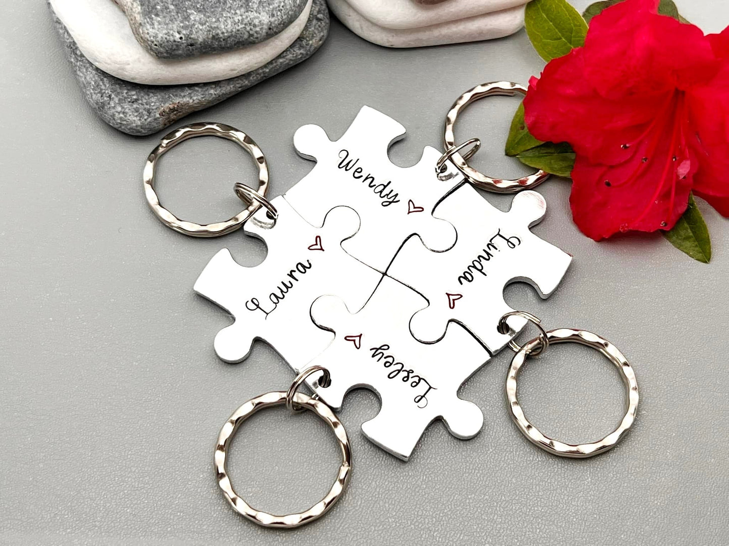 Best Friends Puzzle Keyring