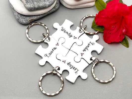 Best Friends Puzzle Keyring