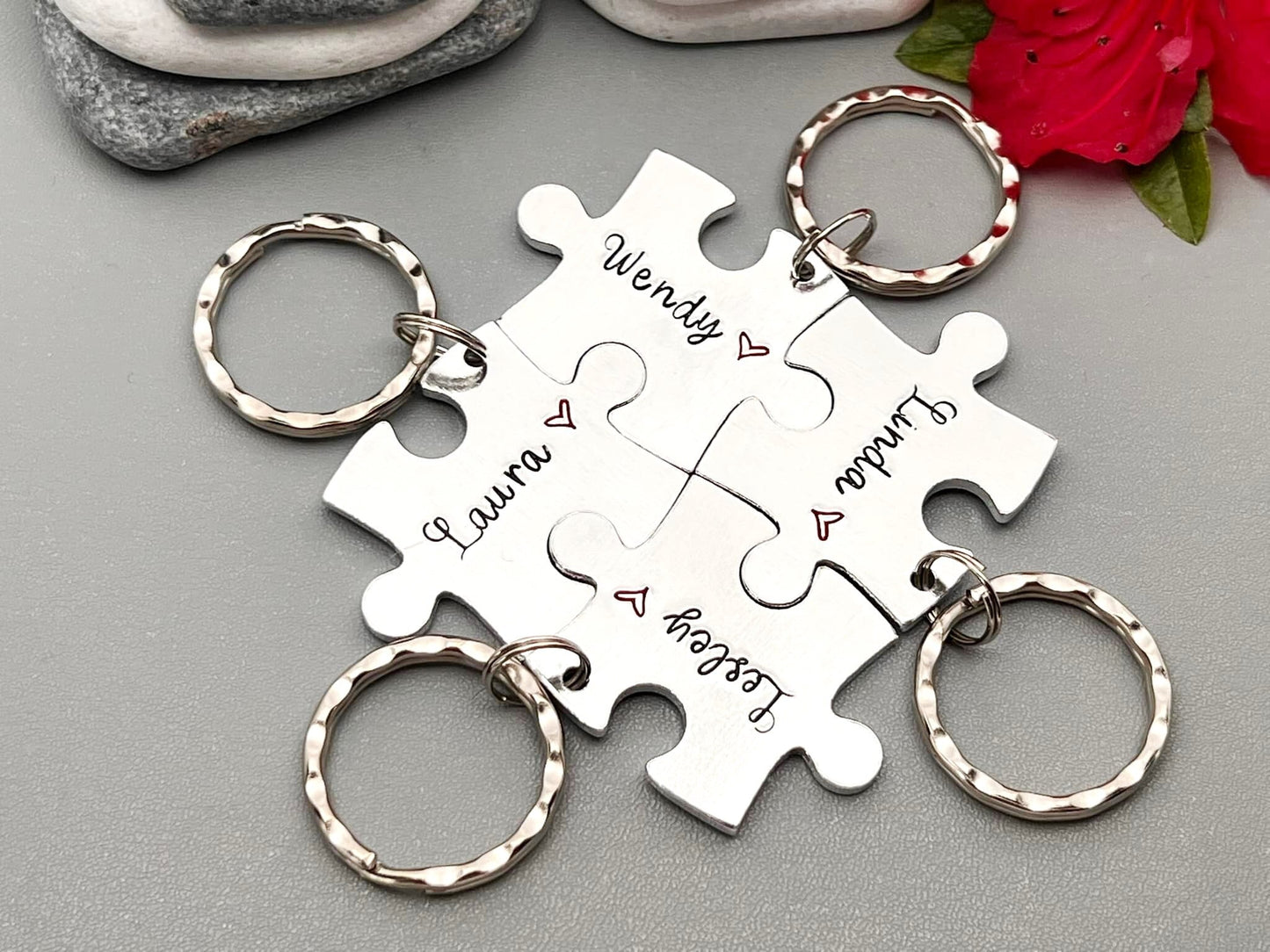 Best Friends Puzzle Keyring